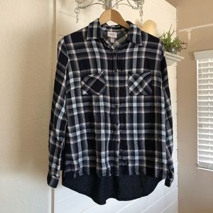 Knox Rose plaid long sleeve button up